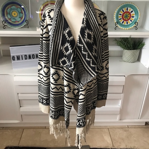 Blu Pepper Sweaters - Blu Pepper fringe cardigan